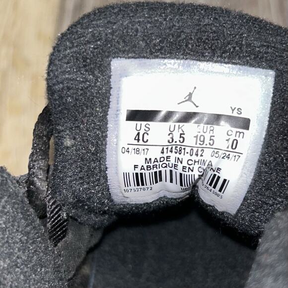 Nike Air Jordan 13 Retro 414581-042 Black Altitude Green Toddler Youth Size 4C - Picture 11 of 11